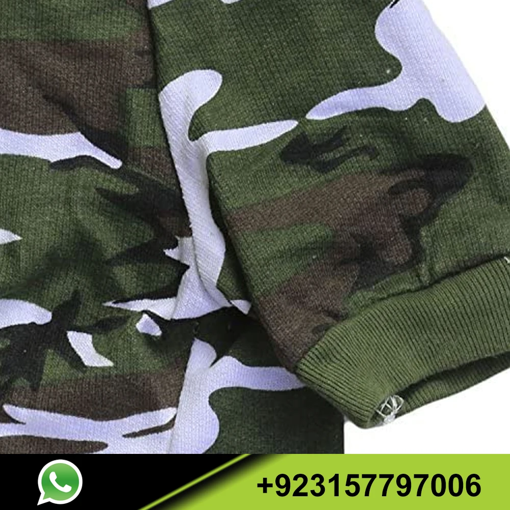 Dog Clothes Dog Camo Tee Shirts Camouflage T Shirt Pet Apparel for Dogs Wholesale Green T Shirt For Puppies Camo Pet Clothes