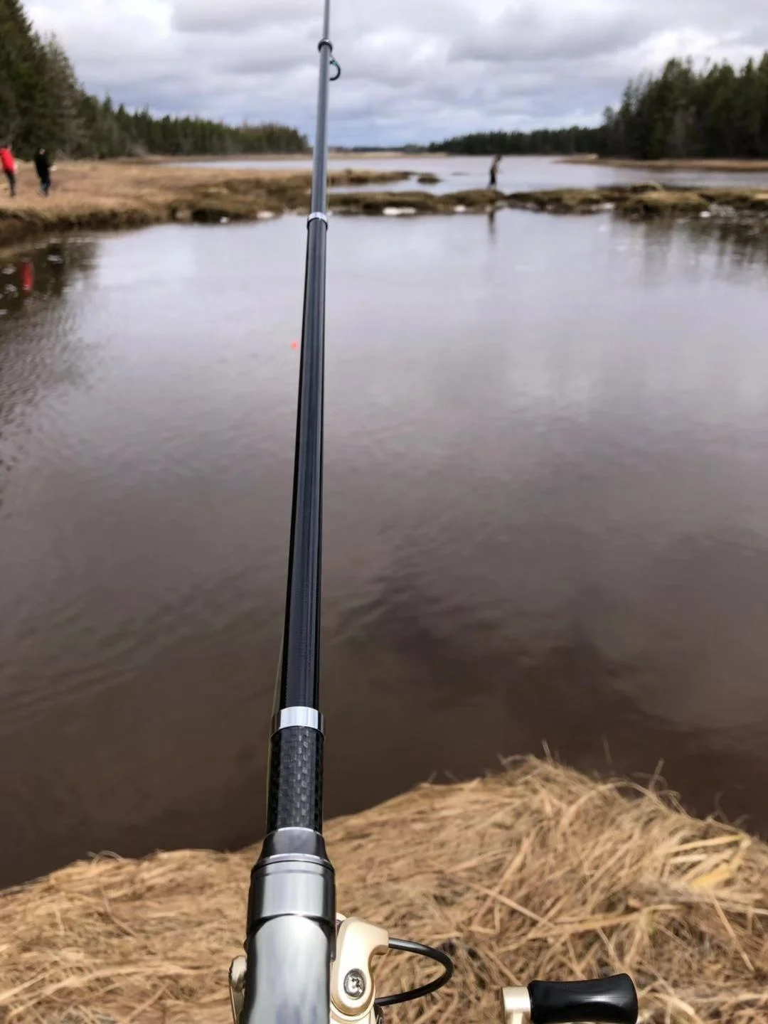 
carbon fiber fishing rod combo including reel, lures and line 