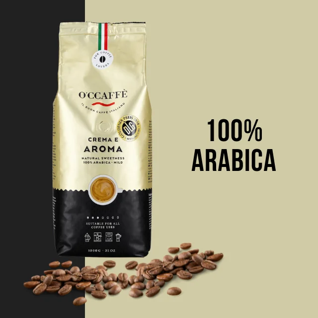 Occaffe Итальянский кофе 100% Арабика жареные кофейные зерна для эспрессо