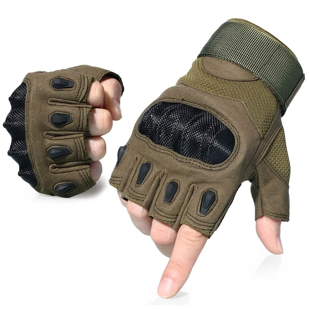 
Full Finger Rubber Hard Knuckle Outdoor Sports Camping Shooting Hiking Motorcycle Army Tactical Military Gloves 