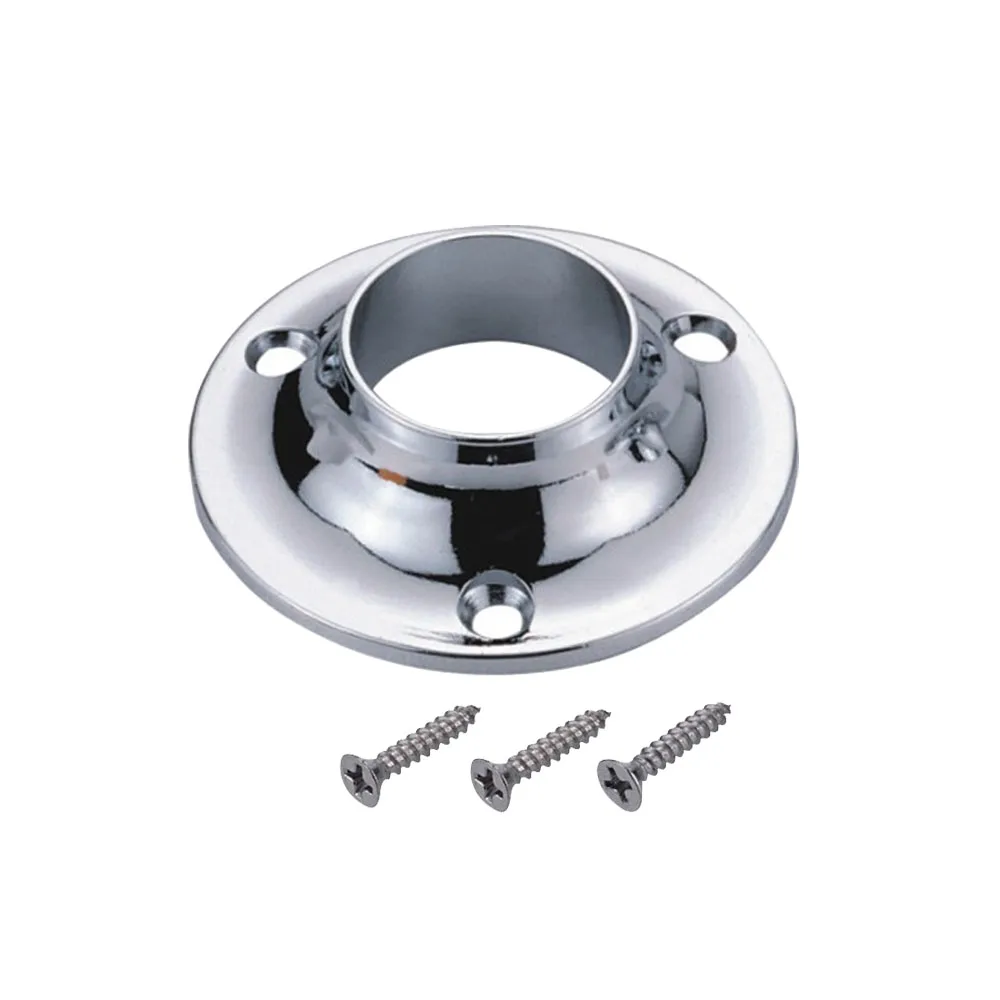 Sliver hanging tube railing stair rod brackets