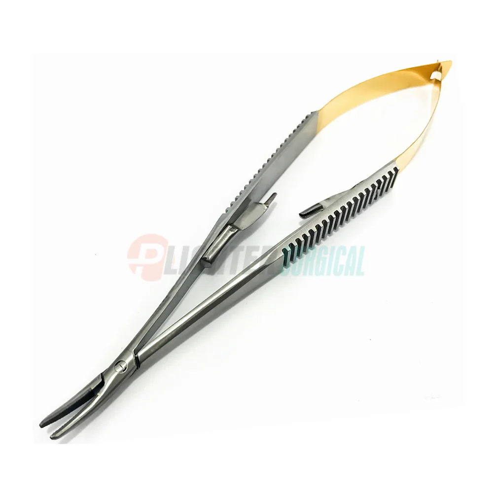 Castroviejo TC держатель иглы микро карбид вольфрама вставленный хирургический