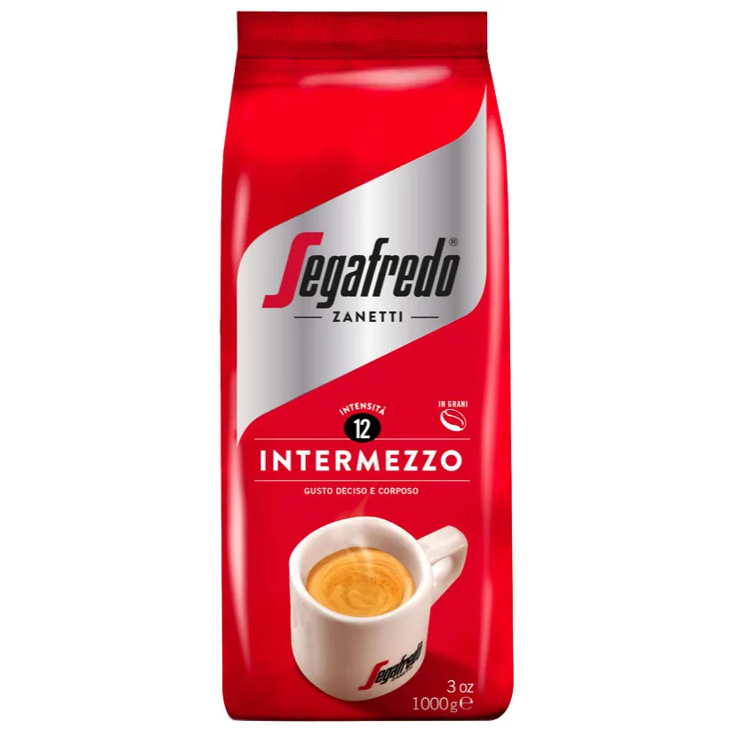 Top Quality SEGAFREDO INTERMEZZO 1KG WHOLE  COFFEE BEANS