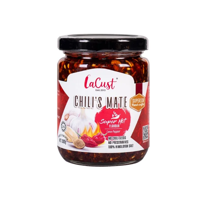 Wholesale Hot Chinese Chili Garlic Sauce Red Mason Shiny Jade Bottle Jade Bottle Chili Class Extra Spicy