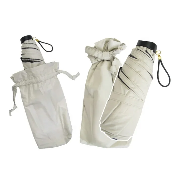 
Rain and Light Umbrella UV 99% Cut with Color Coated on The Back of The Fabric Sunny and Rainy Umbrella Folding Manual Plastic 