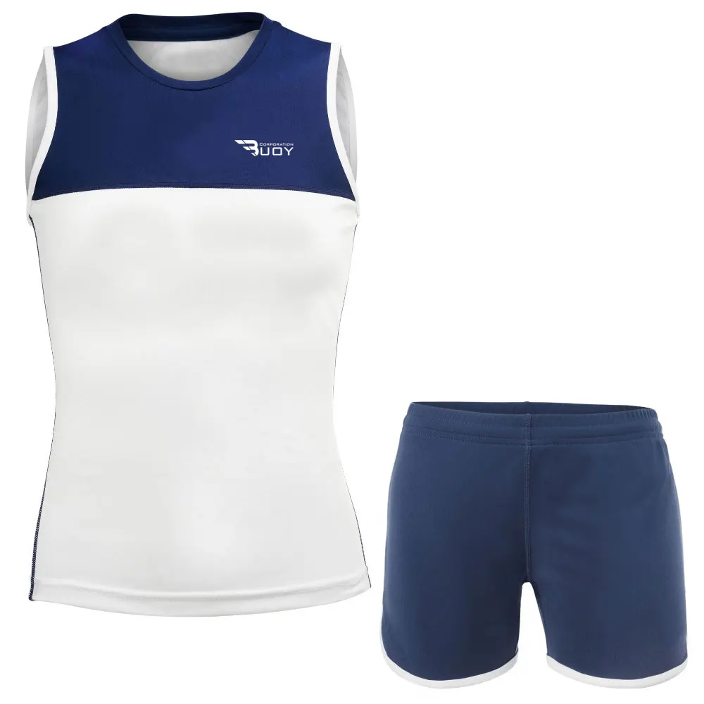 
2021 Latest Design Volleyball Kit Comfortable Hot Selling Custom Logo Printing Cheap Volley Ball Uniform Sets 