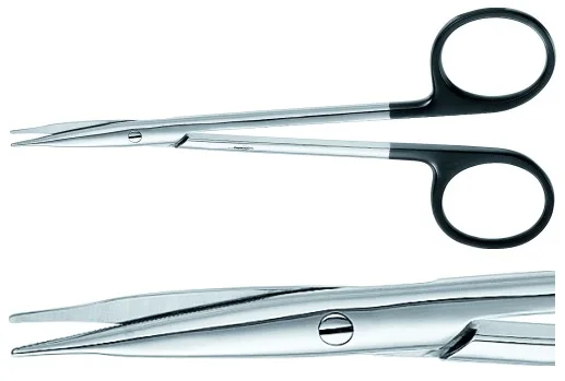  Медицинские ножницы из нержавеющей стали с прямой головкой и изгибом хирургические