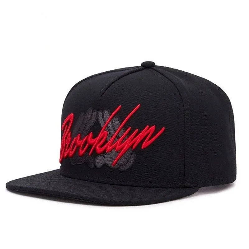 Custom snapback Black 3D Logo Caps Custom Snapback Hats black colour baseball caps