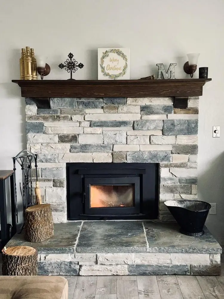 
Large Rustic Floating Shelf With Corbels Bracket Fireplace Mantel Shelf Housewarming Gift 