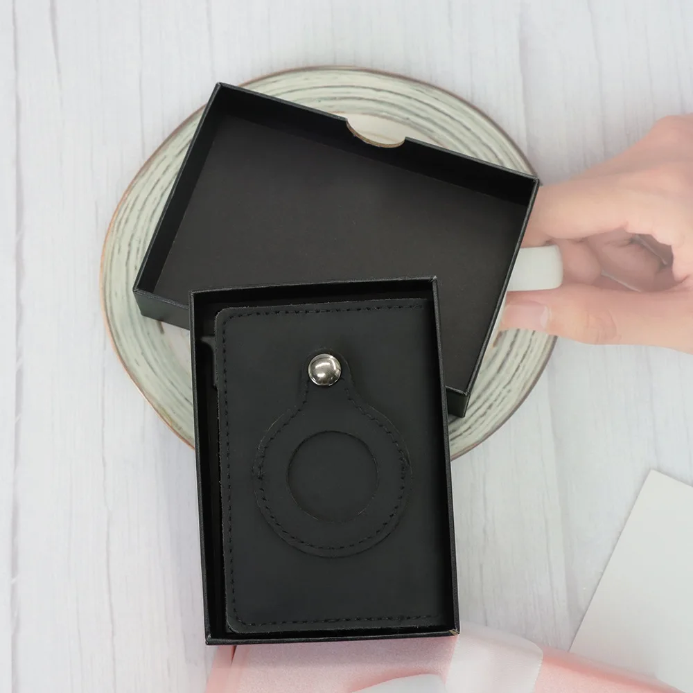 Secure Credit Card Wallet, Credit Card Holder RFID Wallet, Minimalist Card Holder Leather Wallet Black - Conceal Plus