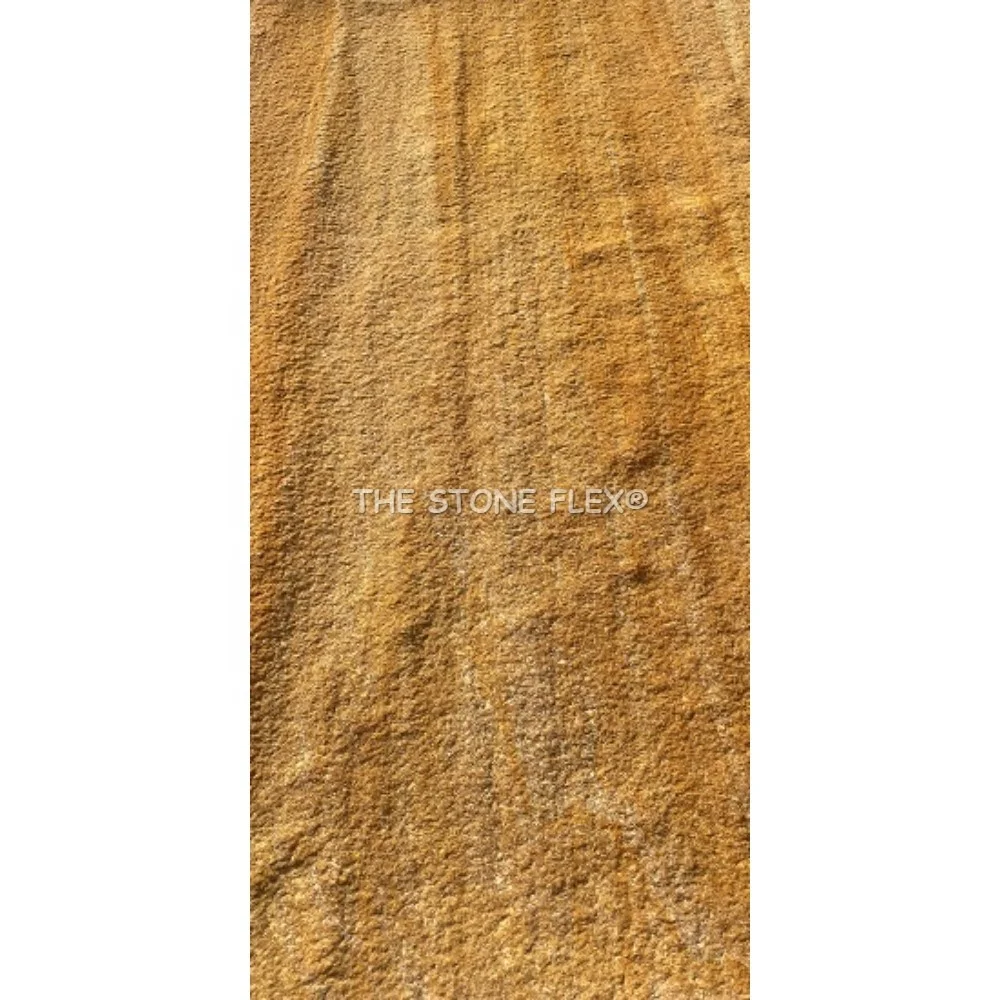 Eco-Friendly Thin Flexible Teakwood and Natural Red Sandstone Veneer Sheet Modern & Rustic Exterior Wall & Kitchen Decoration