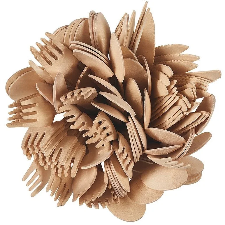 Wholesale OEM Custom Logo High Quality Cheap Price DISPOSABLE WOODEN CUTLERY UTENSILS Made In Viet Nam