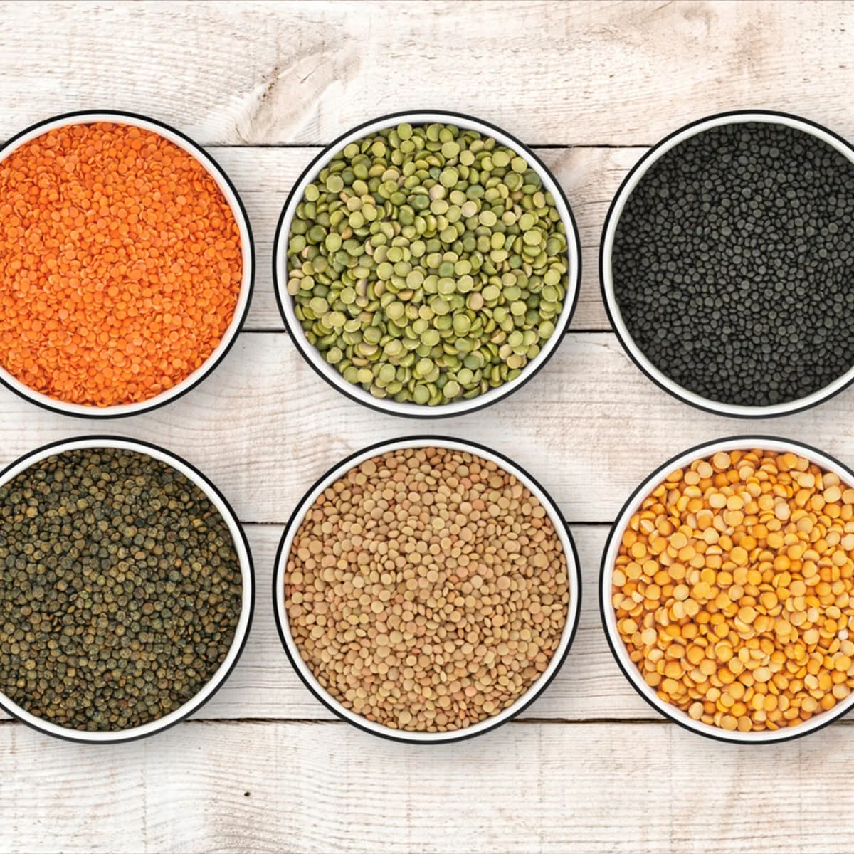 
Whole / Split Green/Red/White/Black/Yellow Lentils ( All Color Lentils ) 