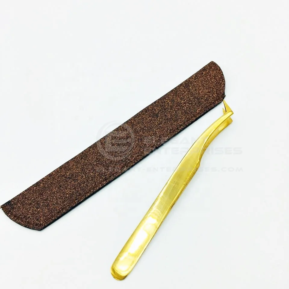 Русский объем L-образный позолоченный Пинцет для наращивания ресниц из нержавеющей стали с пользовательским брендом