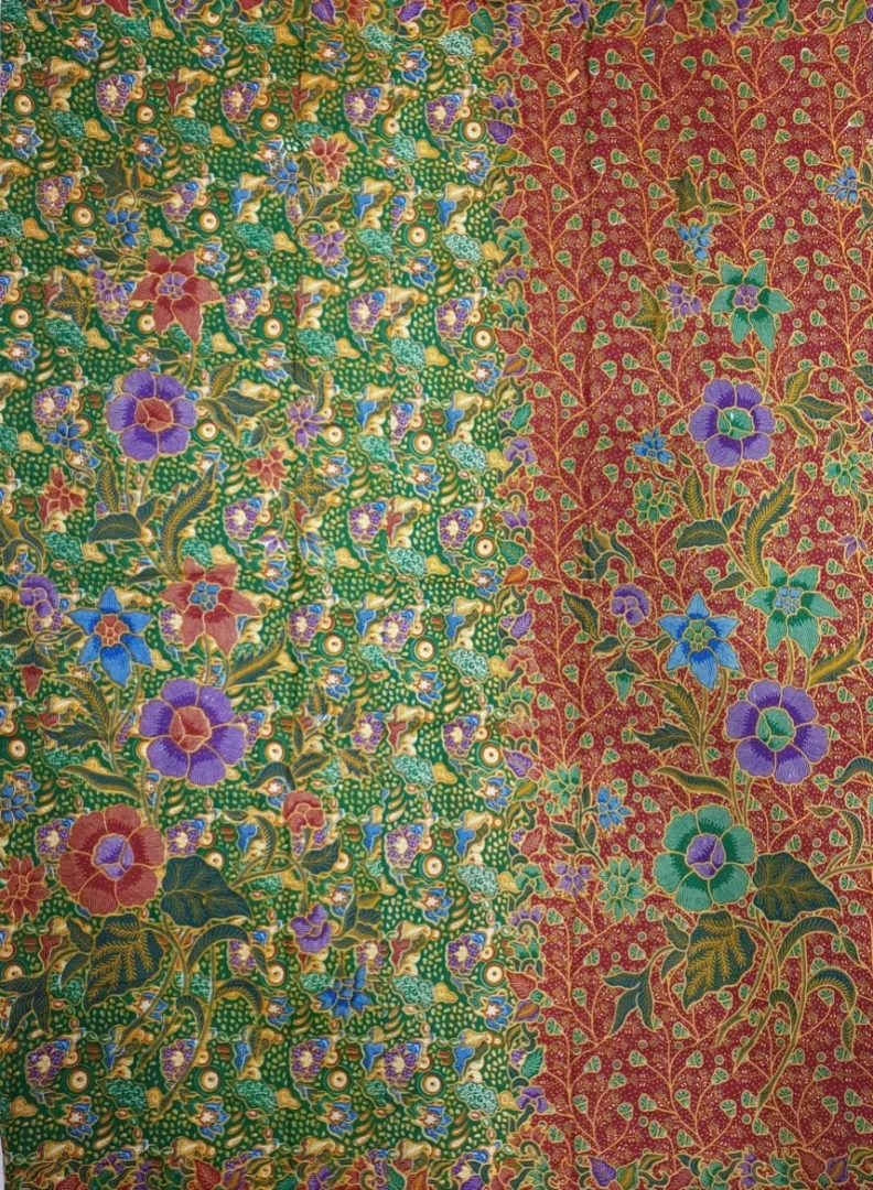 
Supplier Malaysia best selling kain Batik Poly-Cotton machine print floral design pattern sewed in Tube 