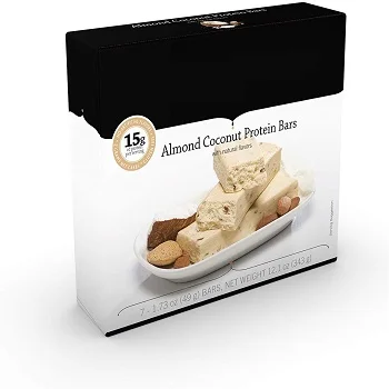 
Almond Protein Powder Custom Formulation Comparable to Delicious Almond Coconut Low-Carb Protein Bar 15g 