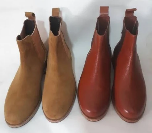 Brown Genuine Leather Chelsea mens boots, 2020 Men Waterproof All Season Chelsea boots