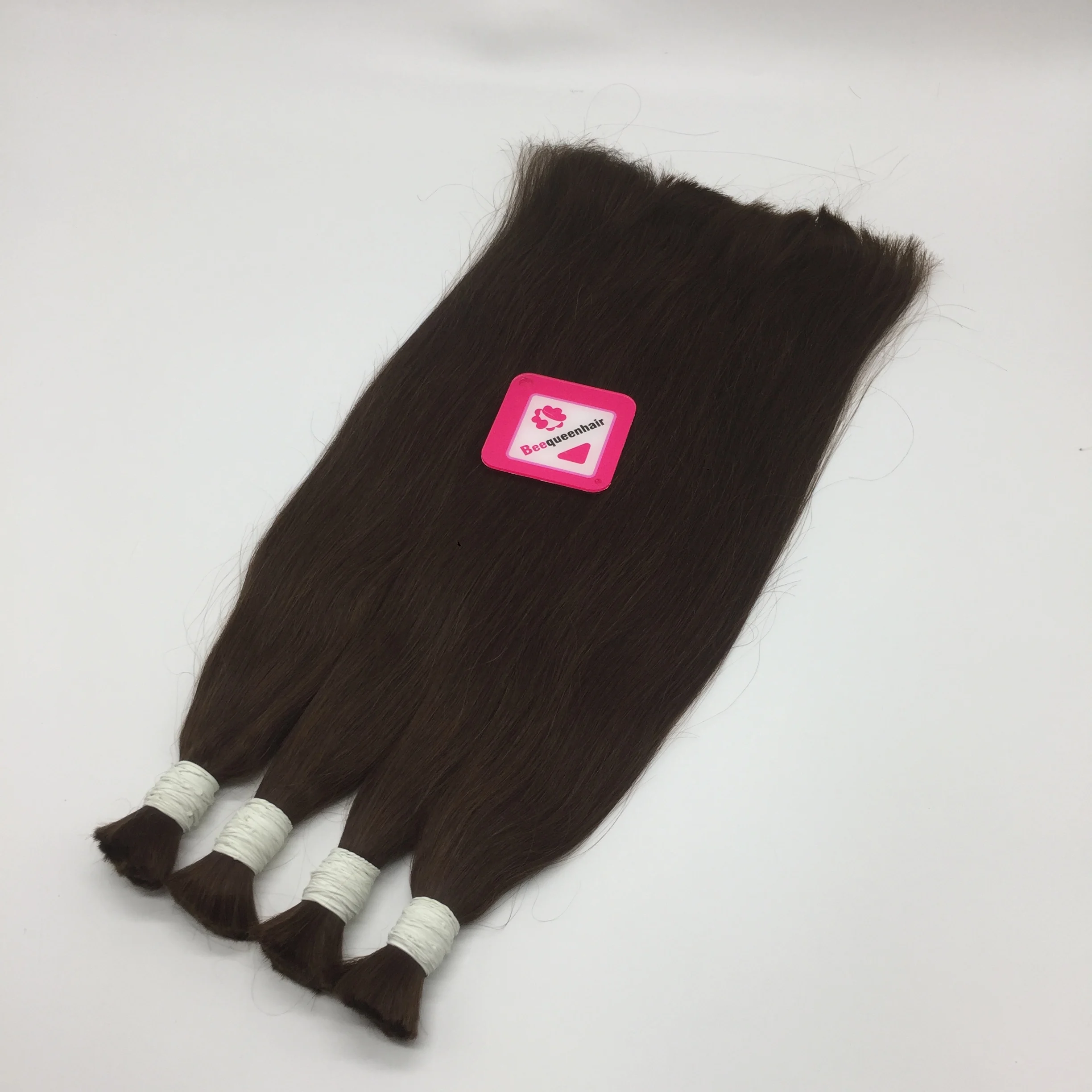 
Bulk hair dark brown color #2 #3 #4 22 inches Straight human hair extensions virgin indian hair 