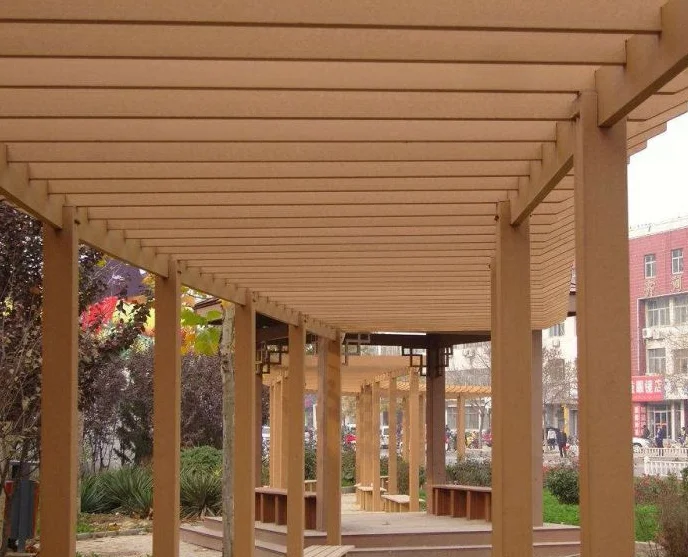 Outdoor Pavilion Gazebo Eco-friendly WPC Balcony Waterproof Pergola Design Various Small Garden