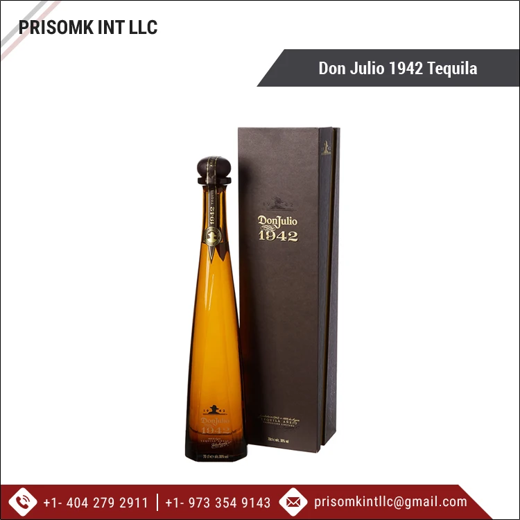 Good Quality Bulk Agave Flavored Best Alcoholic Beverage Don Julio 1942 Tequila 750ml from Trusted Supplier