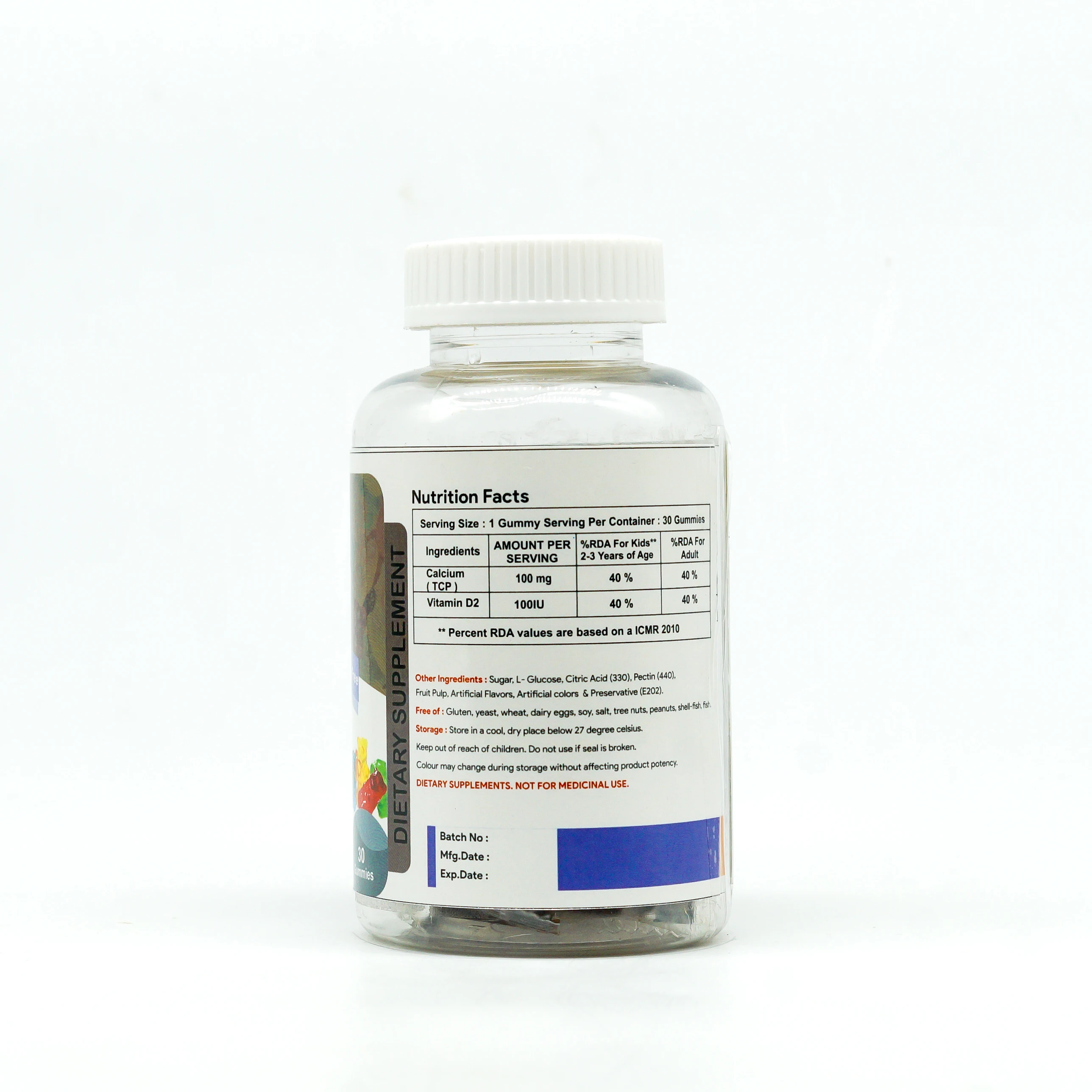 OEM Custom High Quality Calcium Gummies with Iron Zinc Selenium-Good Tasting Private Label Supplement for Kids and Adults