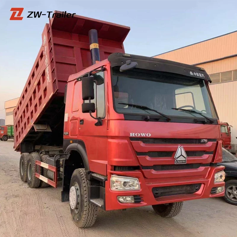 China Brand 8x4 40 25 Ton 10 Wheel Dump TipperTruck heavy duty trucks With Crane for Sale
