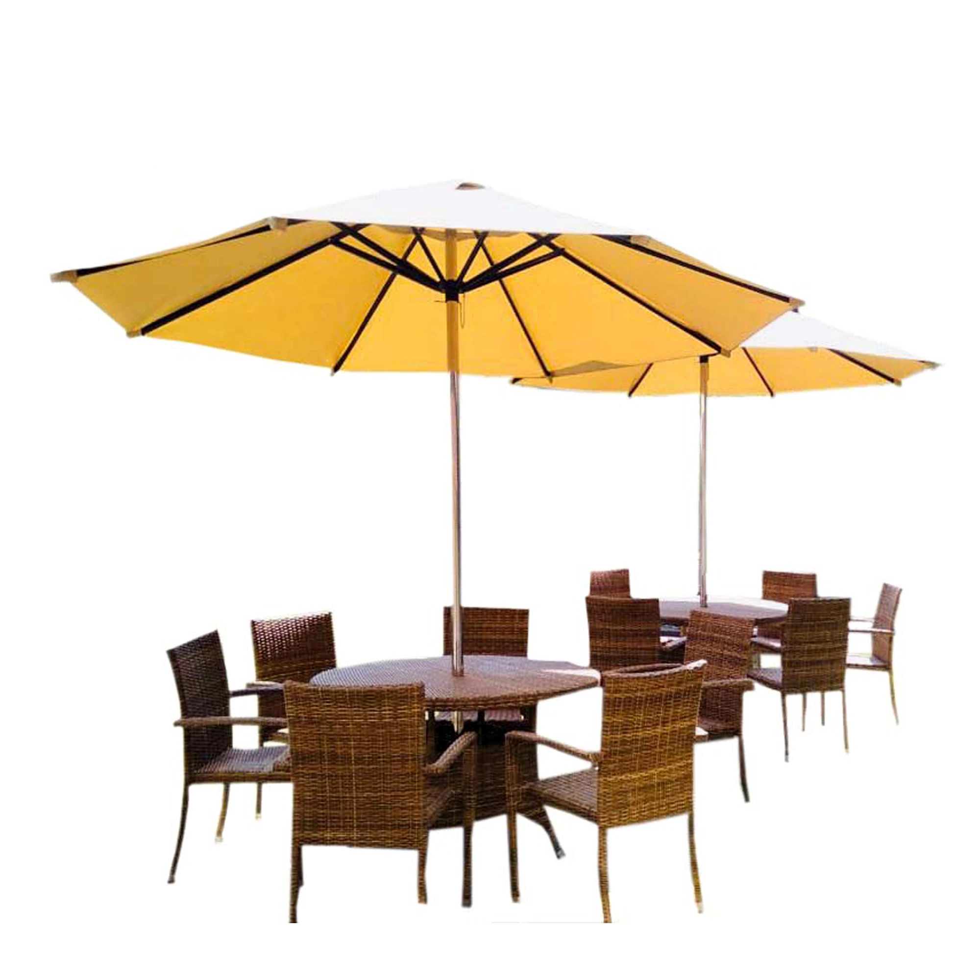 new arrival outdoor garden wholesale quality single deck patio umbrellas stainless steel center pole patio umbrellas