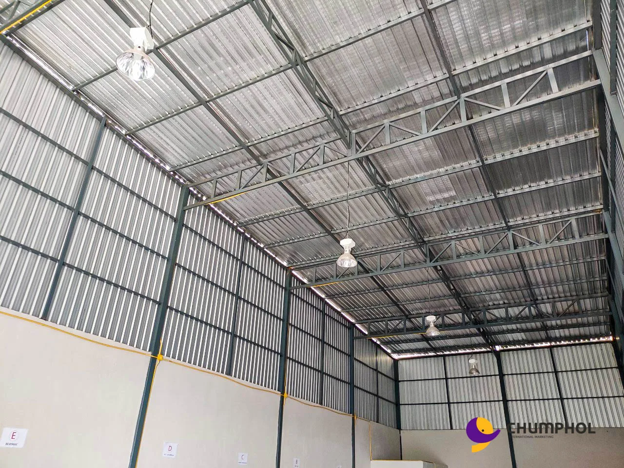 
High Raise Space Rent A Warehouse Land Steel Structure House Prawet In Thailand 
