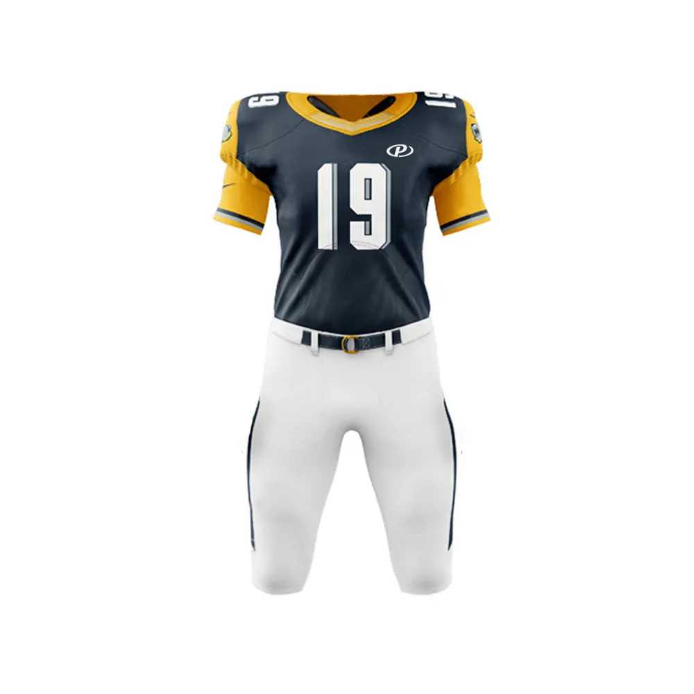 Wholesale Unique Quality Customized American Football Uniform / Team 100% polyester American Football Uniform