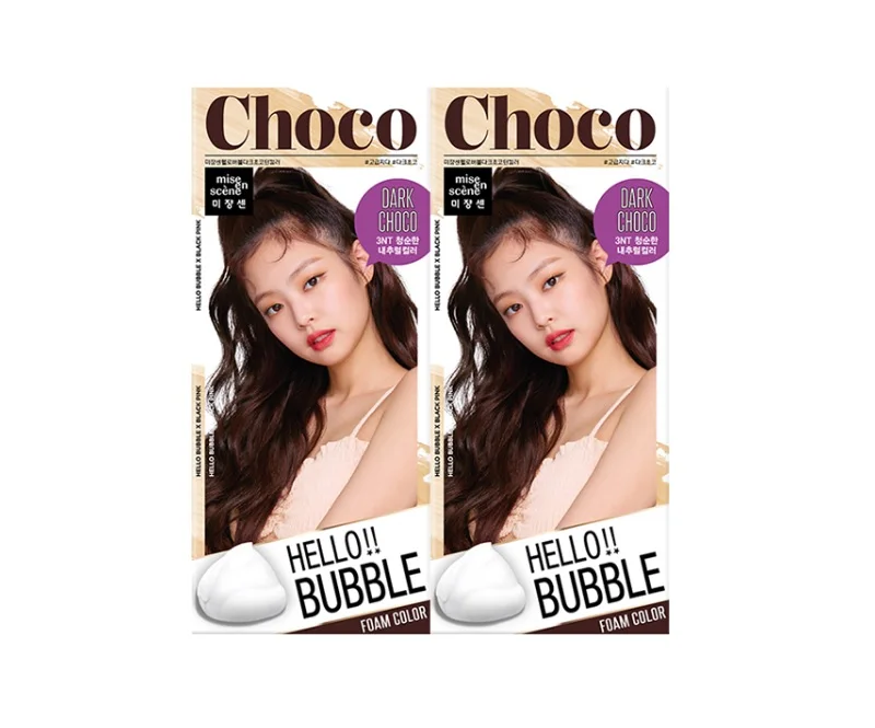 HELLO BUBBLE 5NT Dark Choco Turn Hair Dye Color Miseenscene Korean Cosmetics