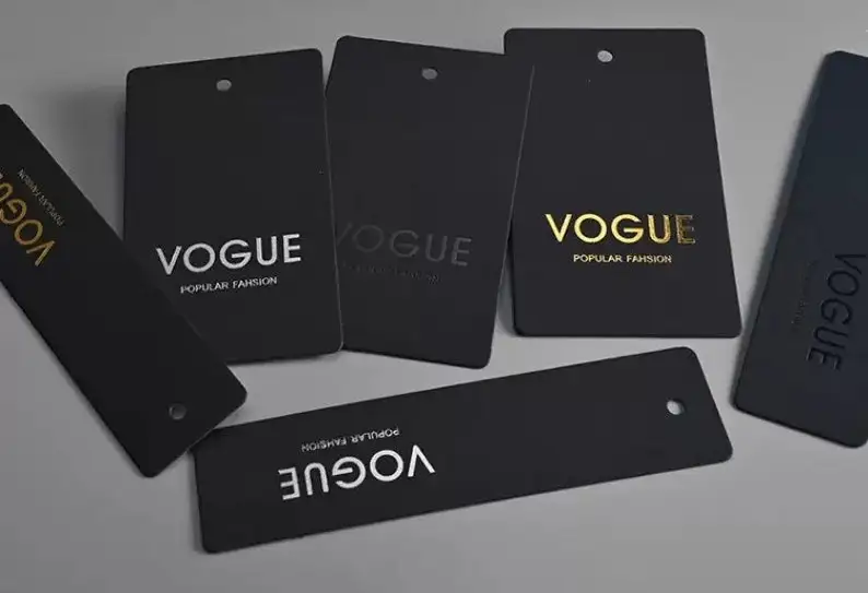 Luxury Matt Cardboard Hang Tag Garment Custom Logo Clothing Hang Tags Custom Hangtags Labels With Embossed Hangtags For Clothing