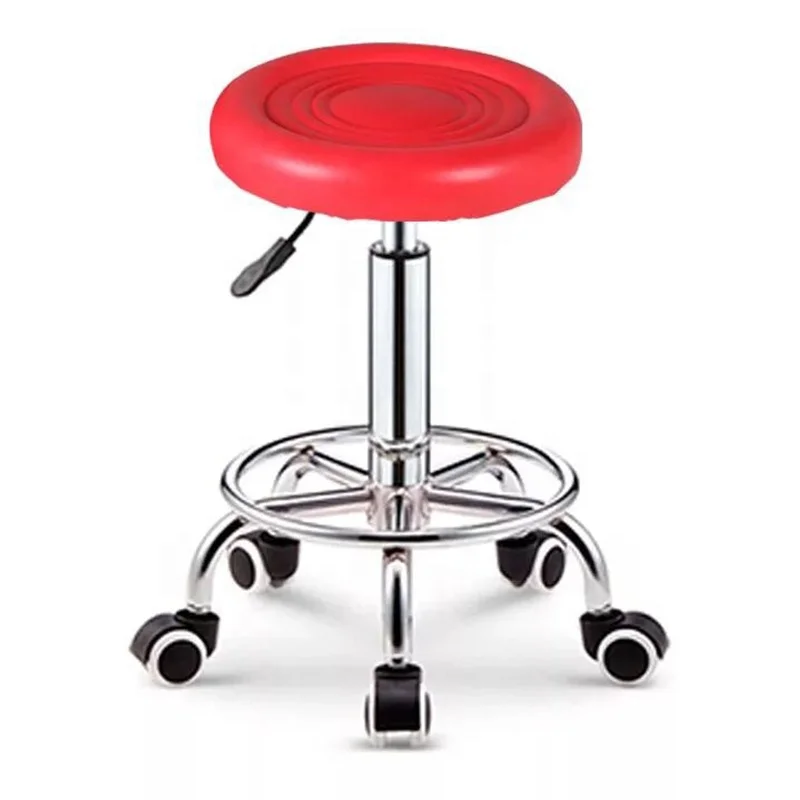 cheap price adjustable lift stool swivel pu leather bar chair lab furniture work bench chair