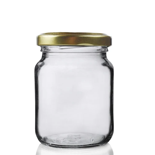 Top Quality Glass Jars Manufacturers 200ml Glass Food Jar Kitchen Storage Containers Canister With Customized Screw Airtight Lid