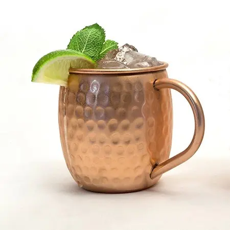 
Moscow Mule Copper Mug Copper Plated Stainless Steel Mug Engraved Beer Drinking Mug Hot sale products 