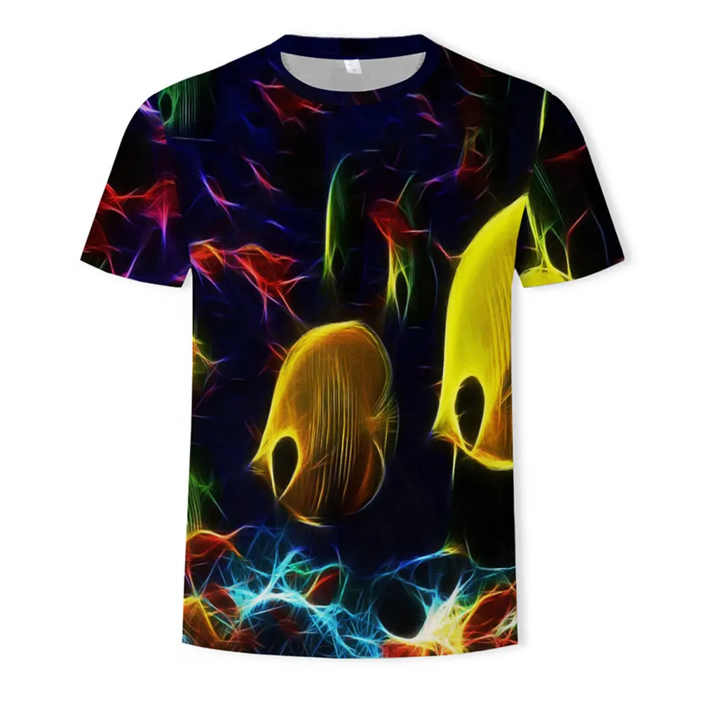 Wholesale T-Shirt 3D 100% Polyester Full Color Sublimation Sport T-shirts Custom Logo Sport Shirts Tops Sports Men