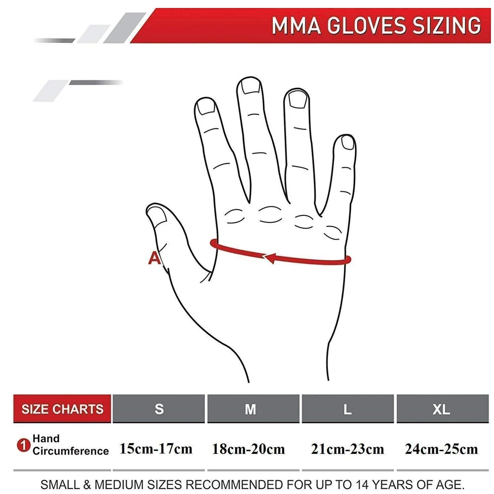 MMA Fight Gloves Grappling and Martial Arts Open Palm Maya Hide Leather Sparring Mitts Good for Cage Fighting Kickboxing