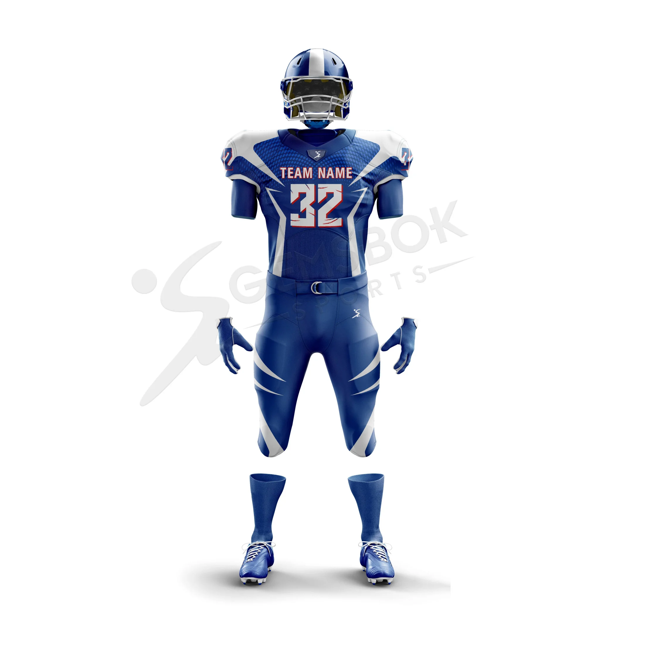 Top Quality American Football Uniforms Customized Designs Printing Sublimated Quick Dry Breathable American Football Uniforms