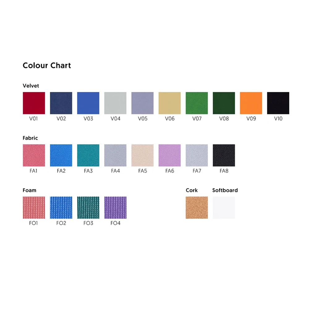 
Aluminum Frame Velvet Board - Wall Mounted Notice Board 