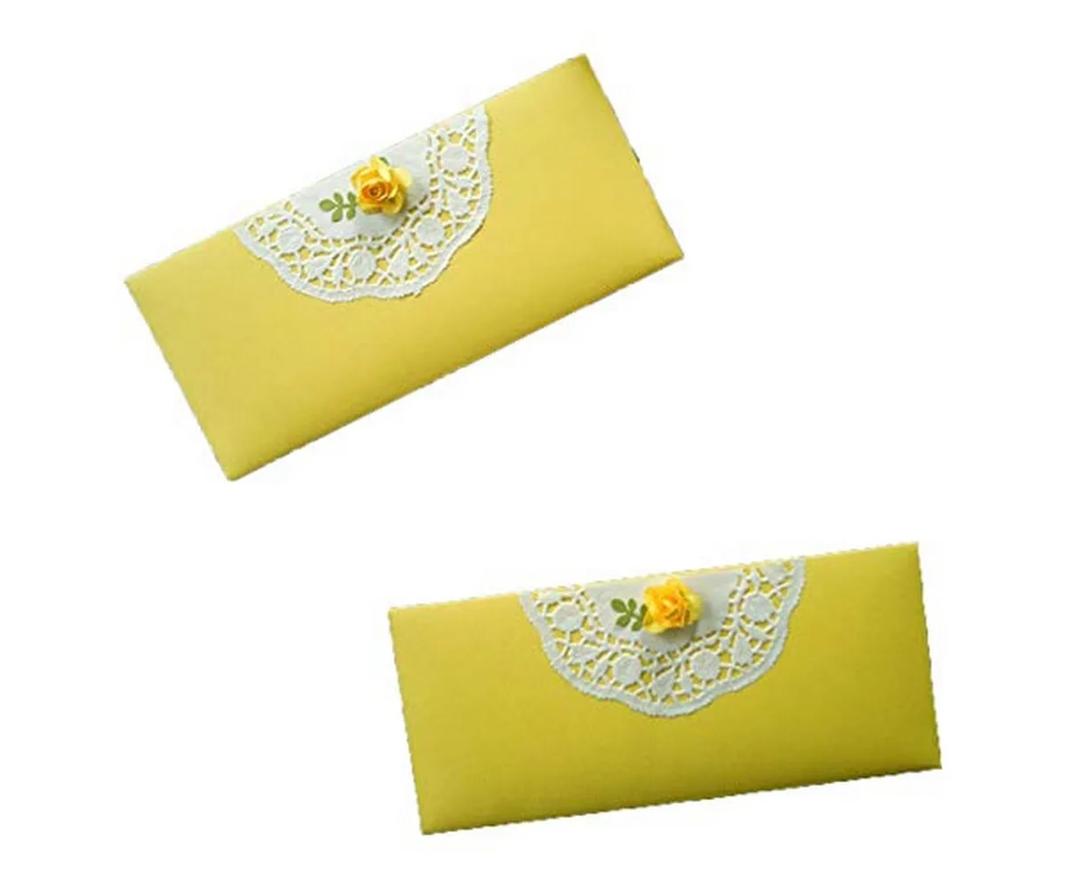 In Stock quality business invitation luxury Handmade 3D Quilling Red Shagun Envelope  Rectangular Shape Shower Gift