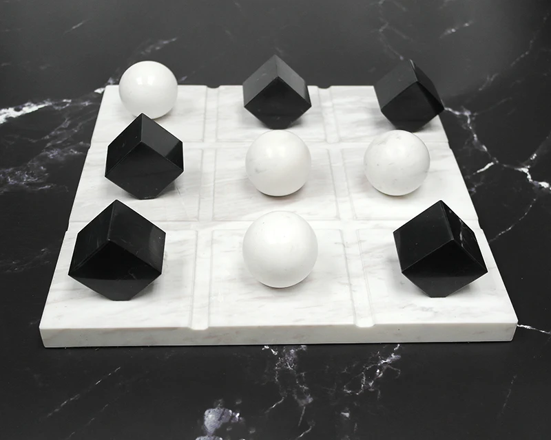Shelves Decor  Marble Material Chess Set for Living Room