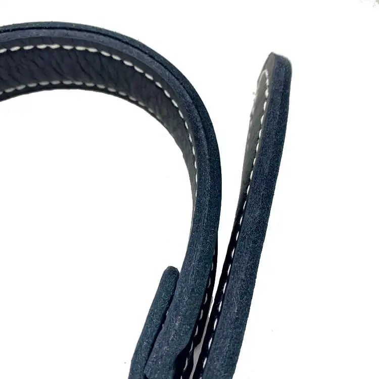 Full Grain Cowhide Natural Adjustable Comfort Outdoor Solid 100% leather dog collar luxury