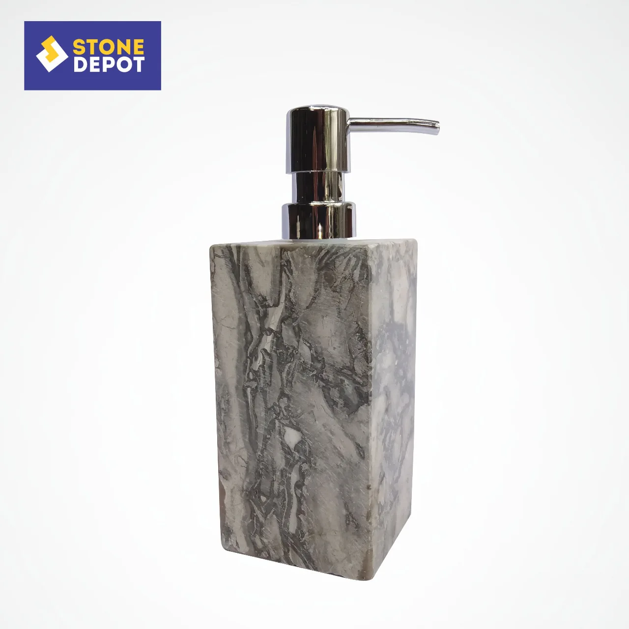 Petrified Wood Stone Soap Dispenser Liquid - Bali Petrified Fossil Wood Stone Soap Dispenser for Hotel