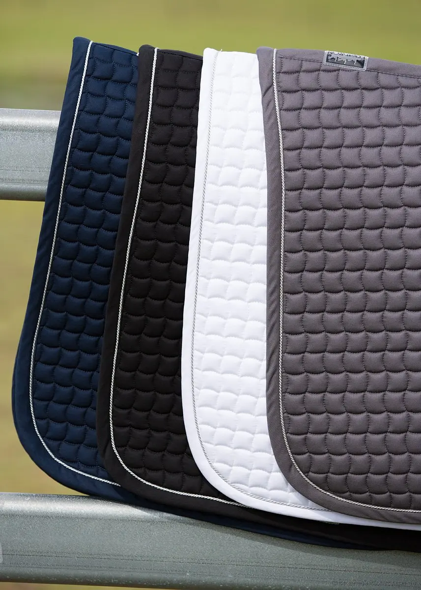 2021 Breathable mesh lining design navy color dressage horse saddle pad