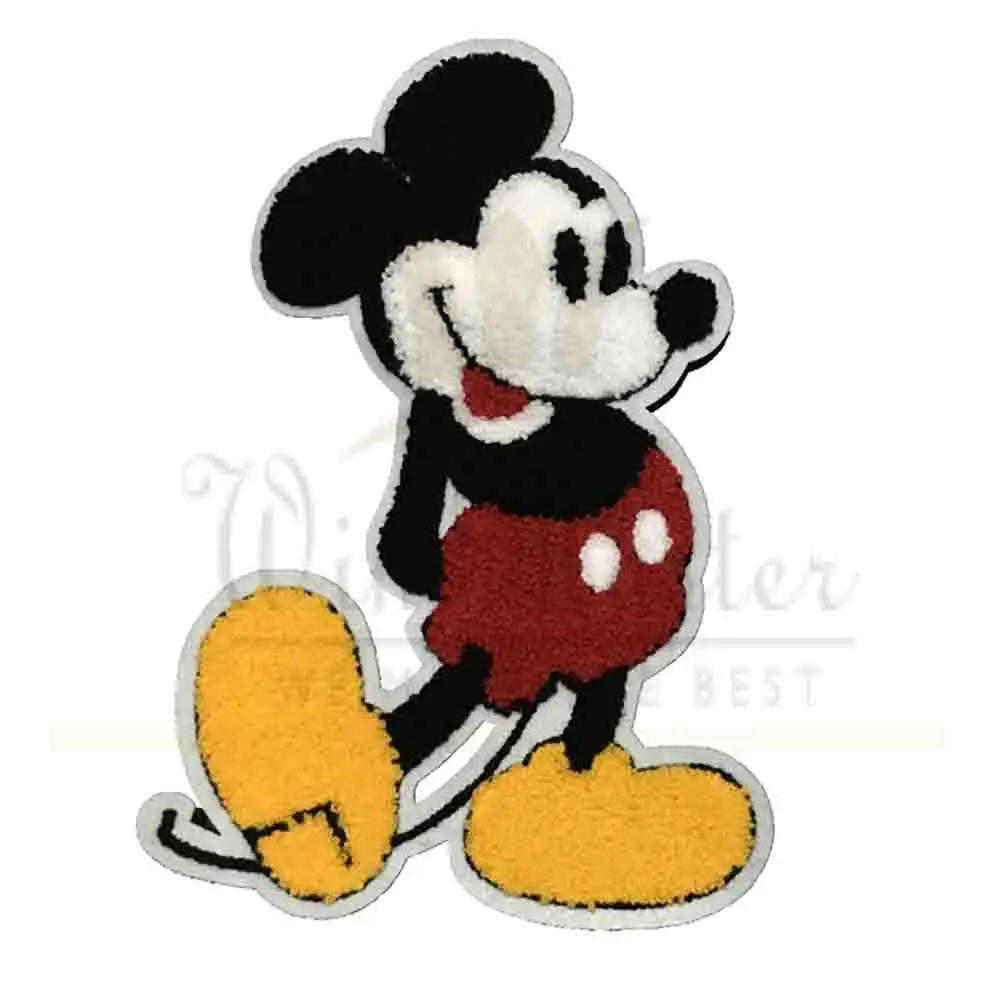 Custom Embroidered Iron on / Sew Patch Garments Patches Badges Mouse Cartoon