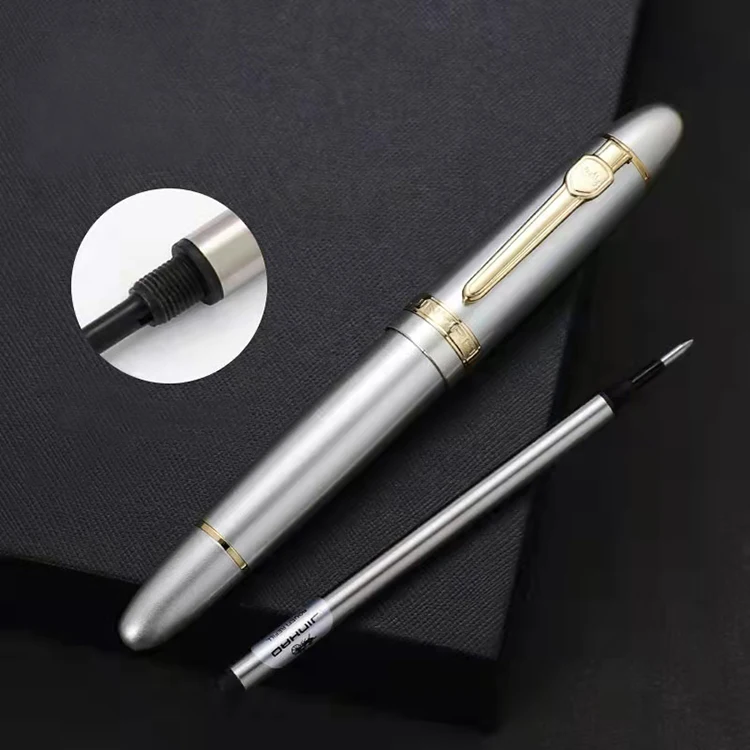 Jinhao 159 0 7 мм шариковая ручка с логотипом на заказ металлический зажим для заправки чернил конвертер