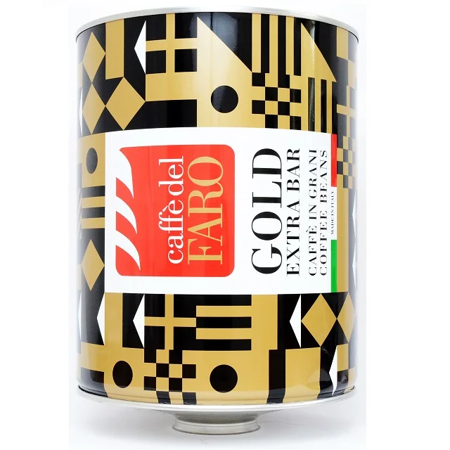 Gold Extra Bar Caffe del Faro professional wholesale roasted coffee beans 3 kg tank blend