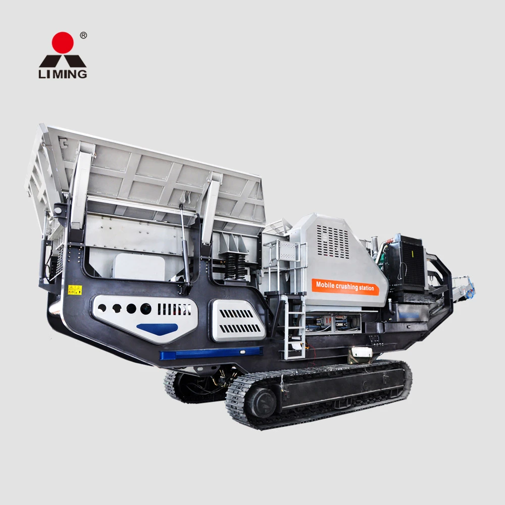 track stone jaw crusher iron ore limestone mobile crushers machine and screening plant 250 tph new with good price