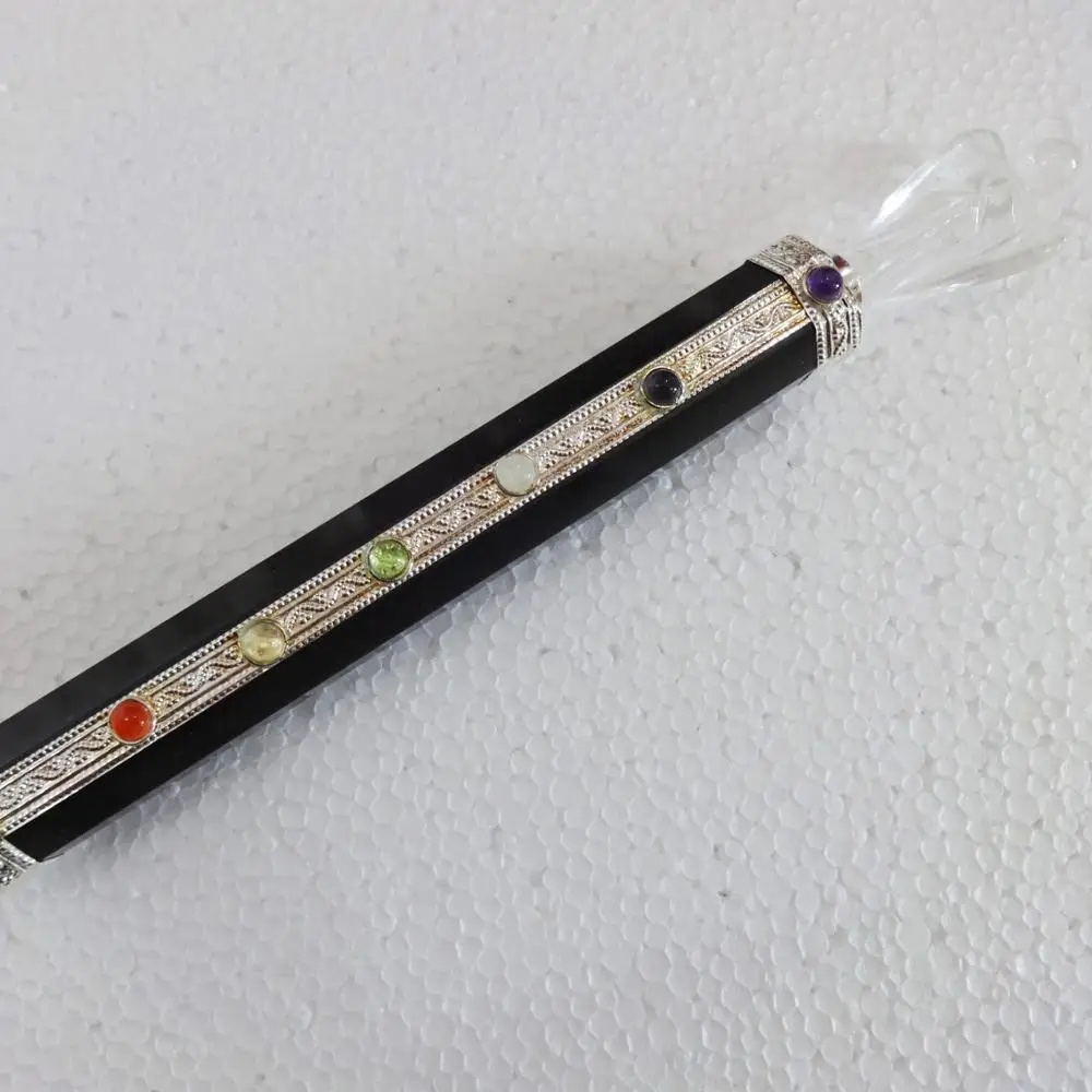Wholesale Angel Healing Stick : Black Tourmaline & Crystal Quartz Angel Healing Stick