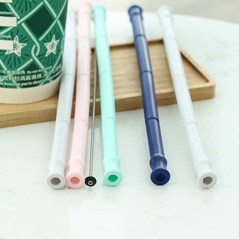 Reusable Straws Silicone with Case BPA Free Reusable Straws Drinking Silicone for Cold or Hot Travel Straws with Case