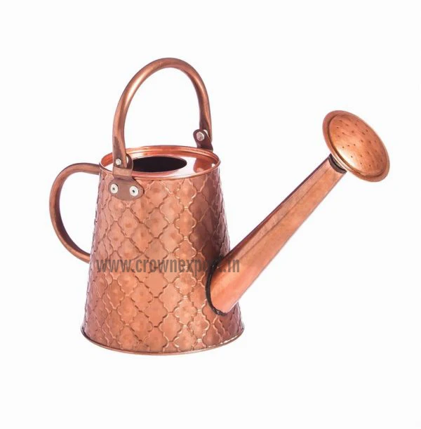 Декоративная медная и Натуральная отделка оцинкованная металлическая садовая Лейка с длинным носиком Цветочная по низкой цене
